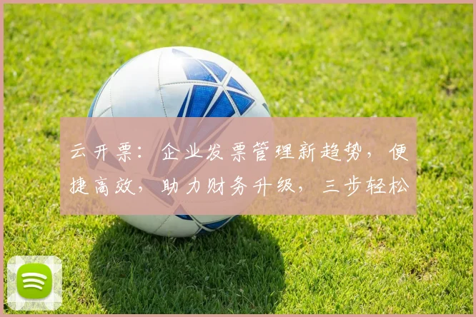 云开票：企业发票管理新趋势，便捷高效，助力财务升级，三步轻松实现